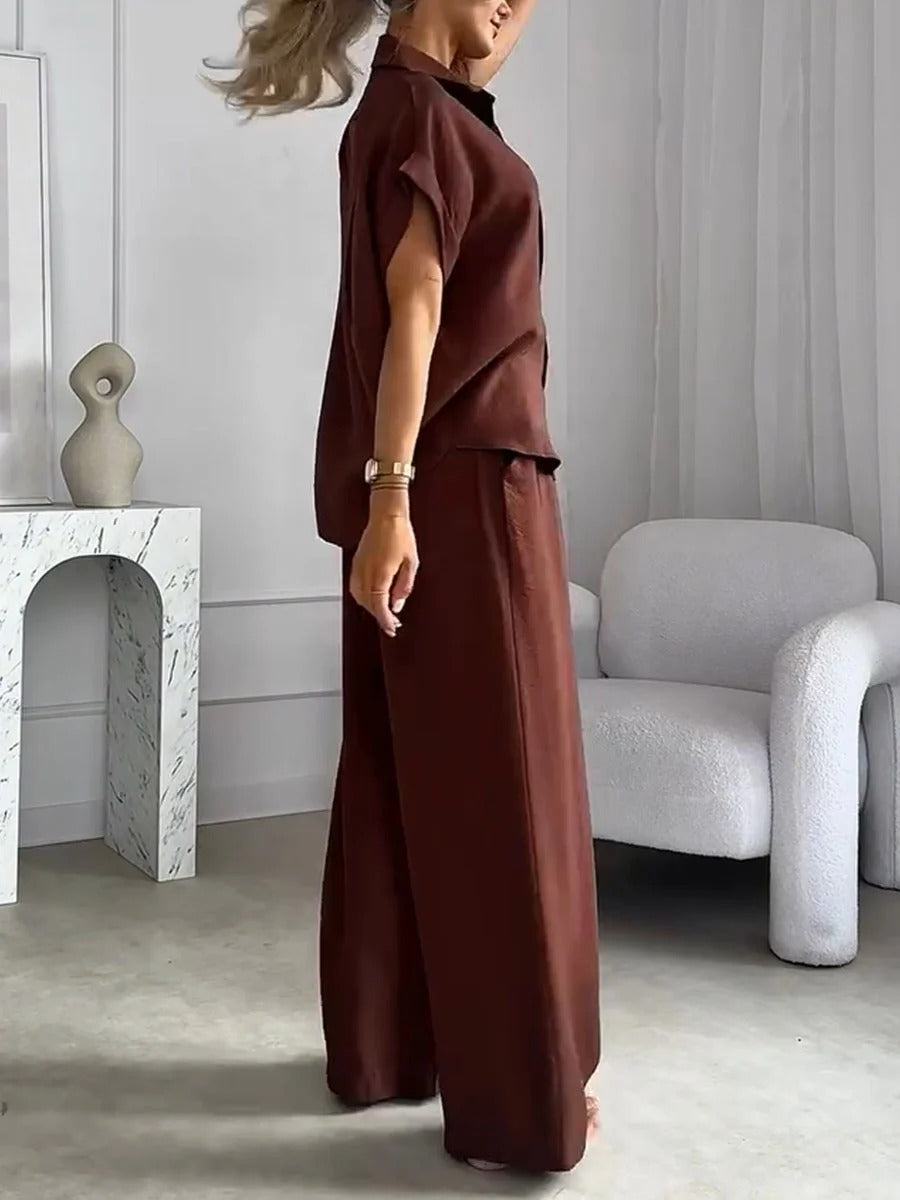 Ensemble chemise et pantalon décontractés