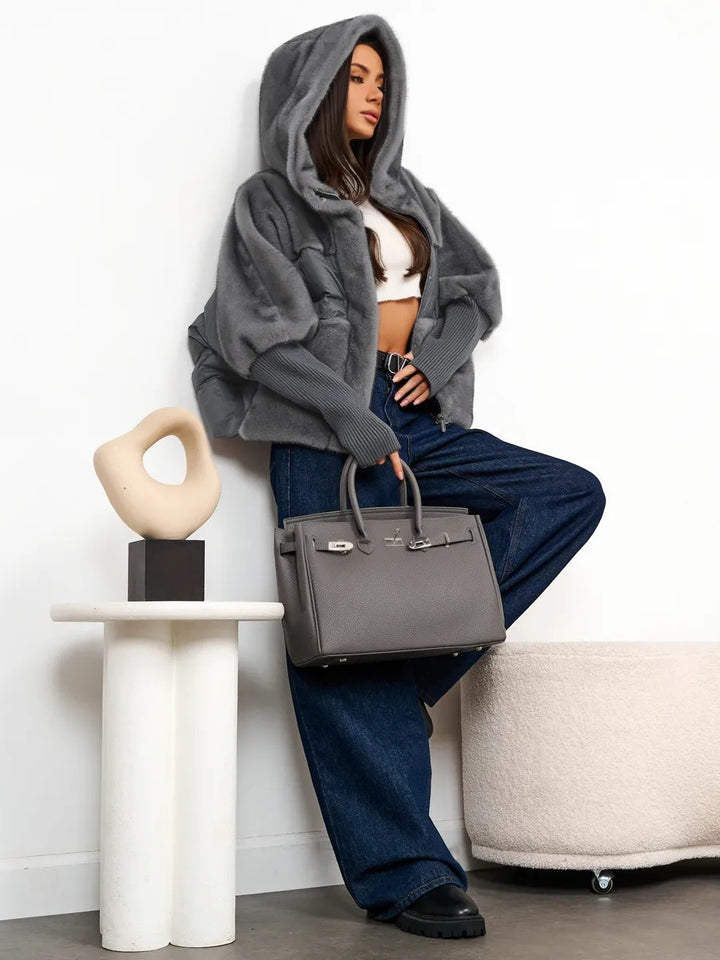 Hooded thermal coat