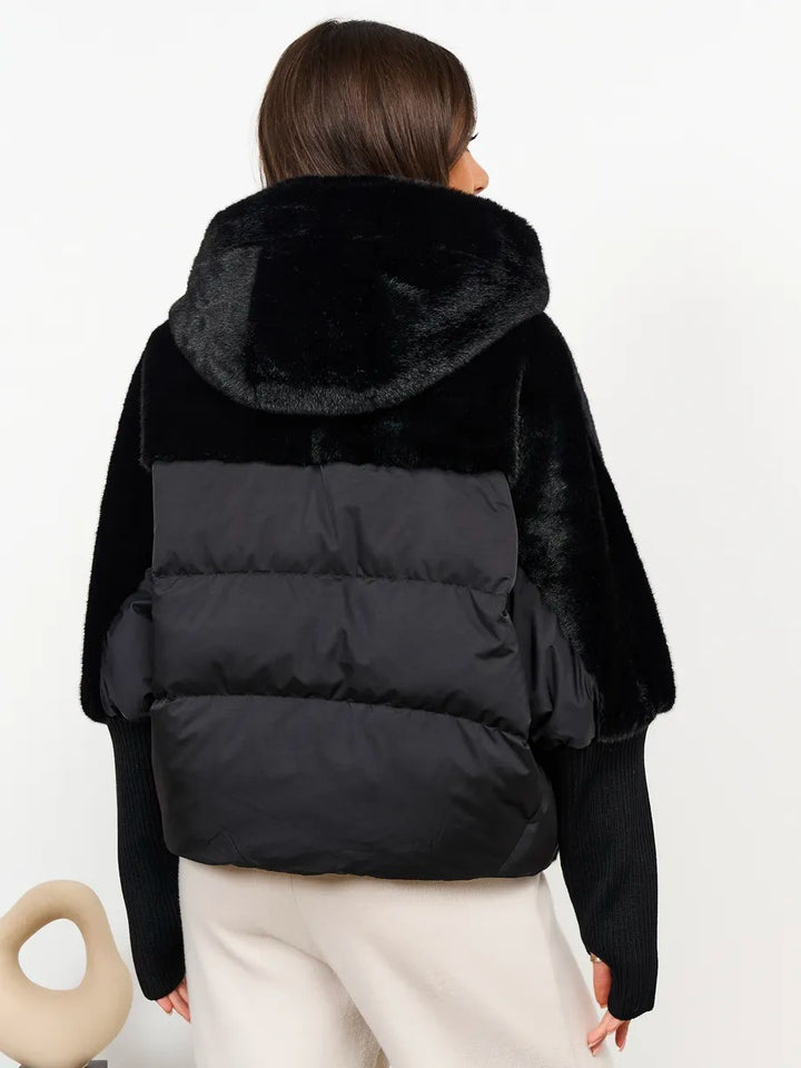 Hooded thermal coat