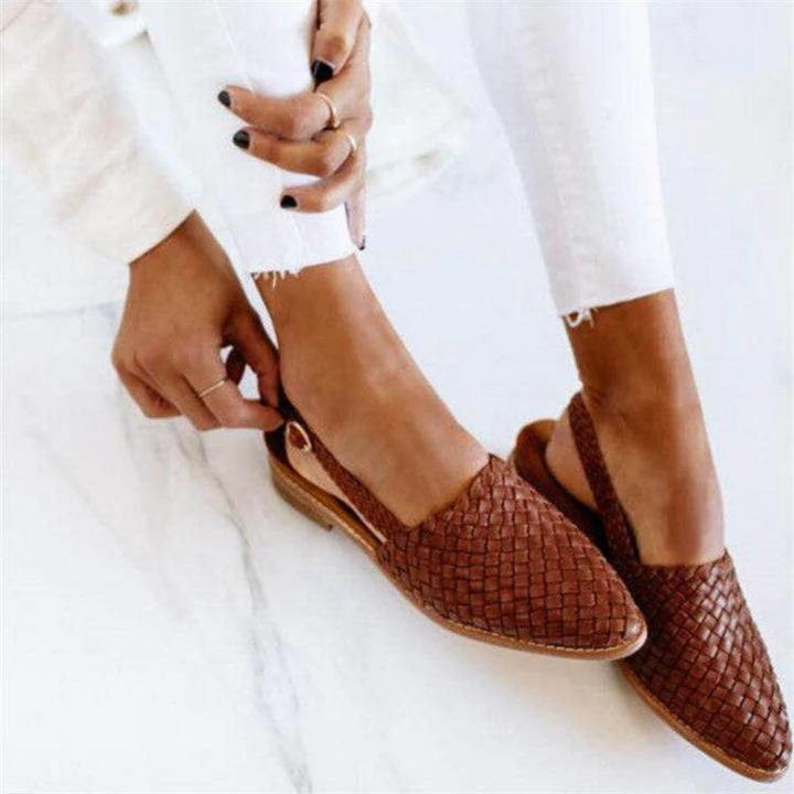 Chic Stoff-Pumps mit Fersenriemen