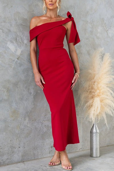 Robe longue extensible ajustée
