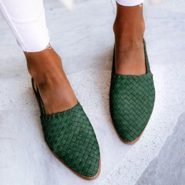 Chic Stoff-Pumps mit Fersenriemen