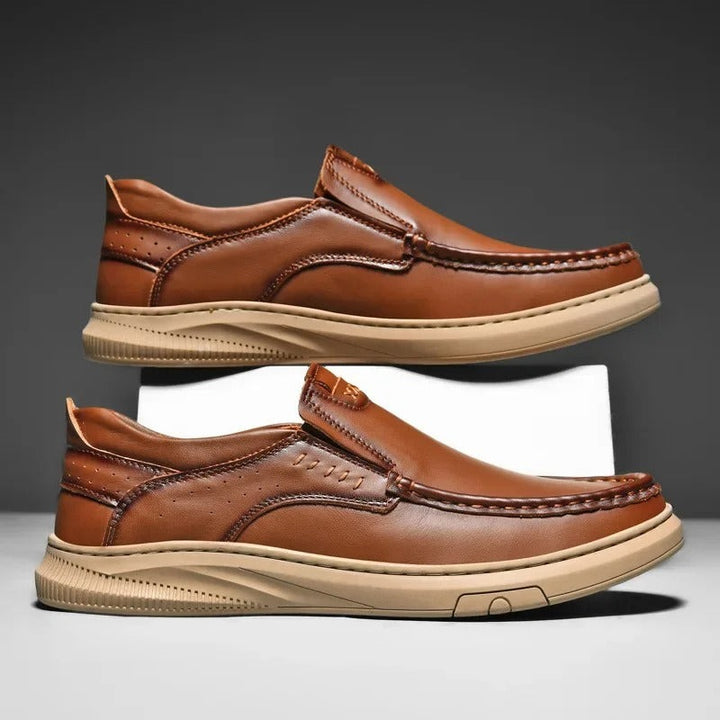 Mocassin en cuir de vachette