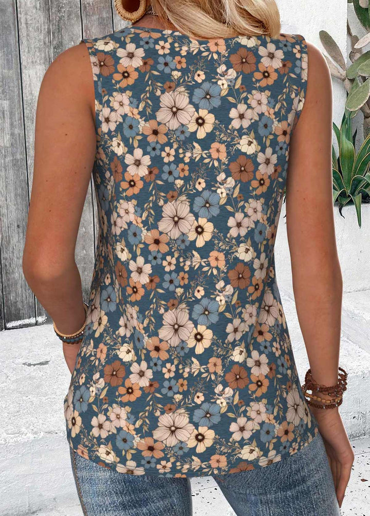 Débardeur à imprimé floral