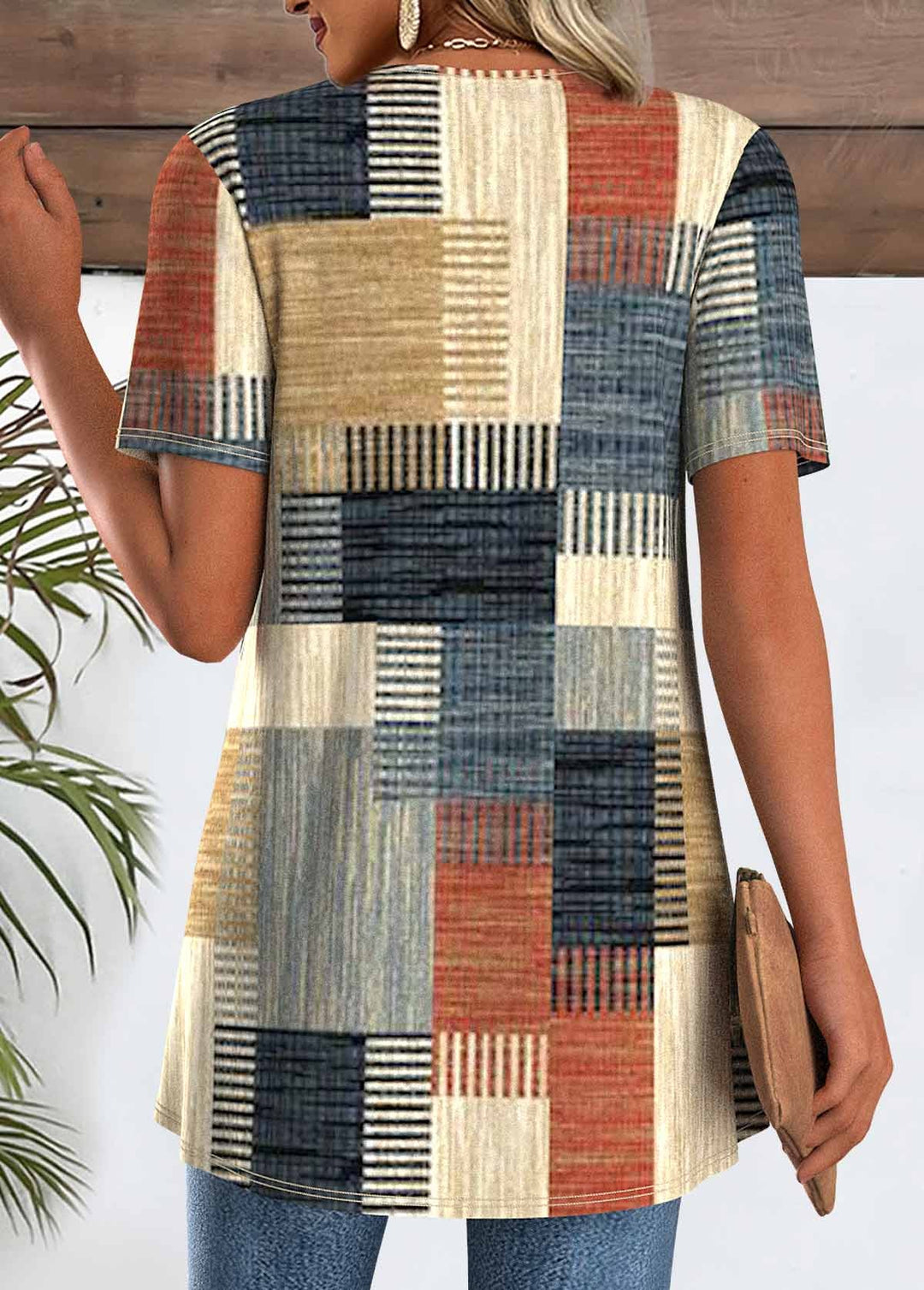 Cardigan imprimé patchwork