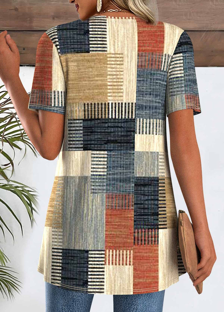 Cardigan imprimé patchwork