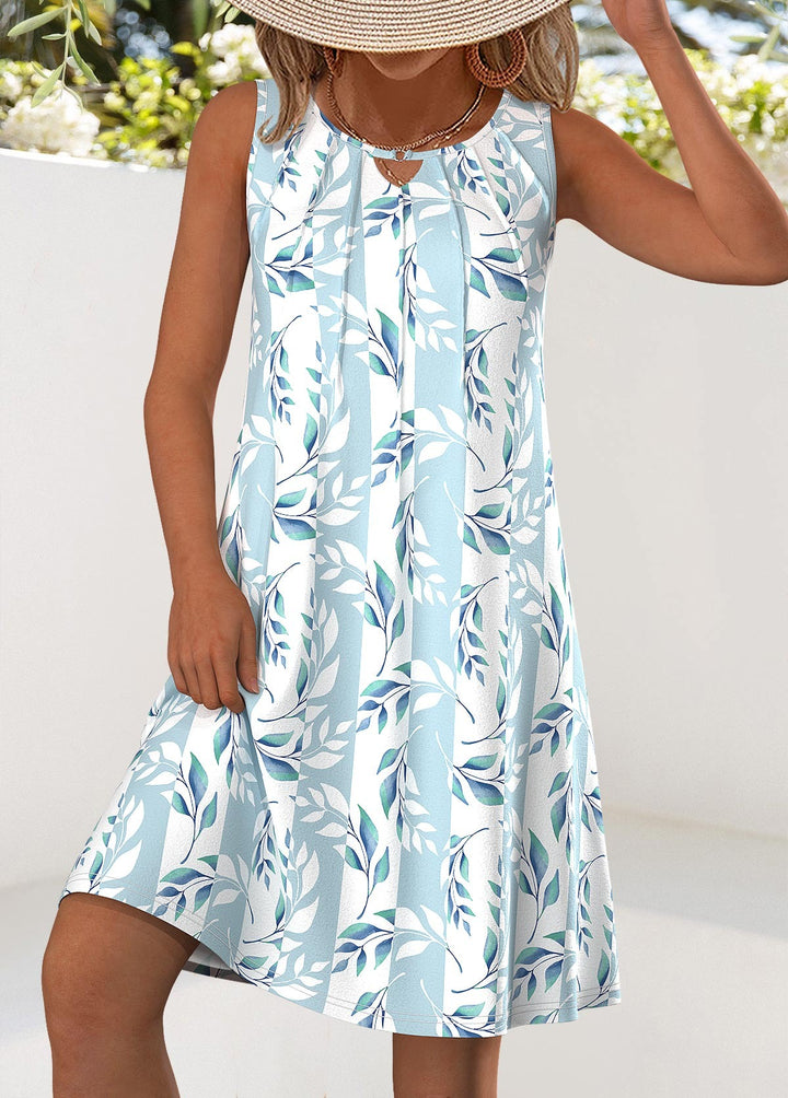 Robe trapèze sans manches