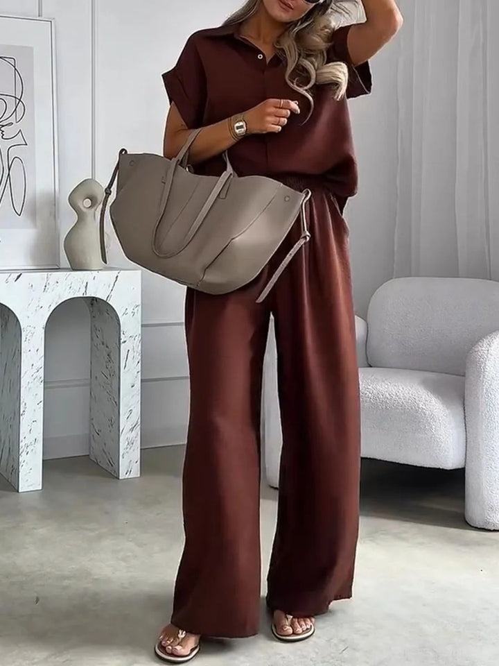 Ensemble chemise et pantalon décontractés