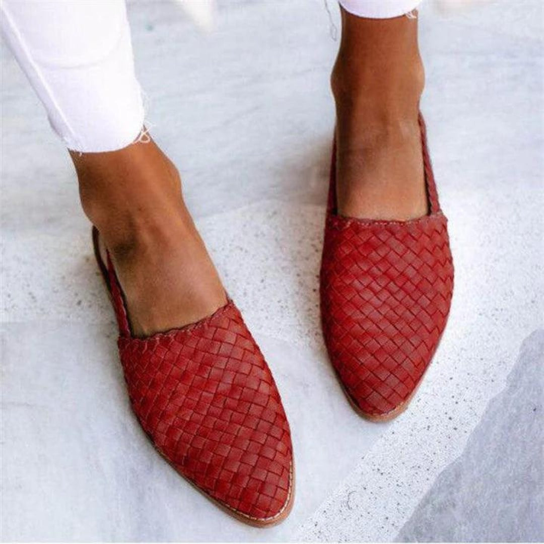 Chic Stoff-Pumps mit Fersenriemen