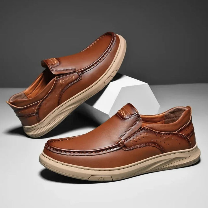 Mocassin en cuir de vachette