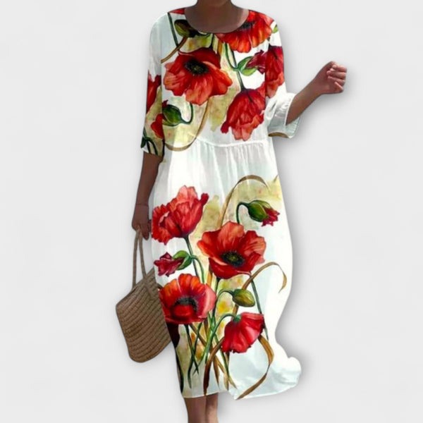 Miranda - Robe longue florale élégante