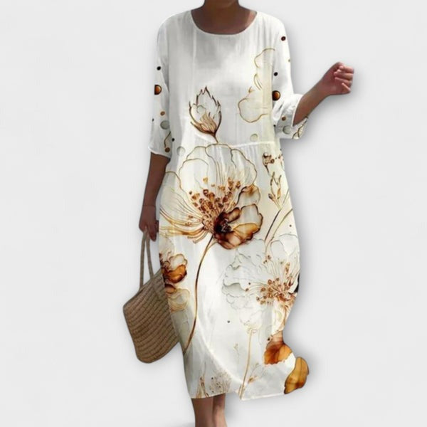 Miranda - Robe longue florale élégante