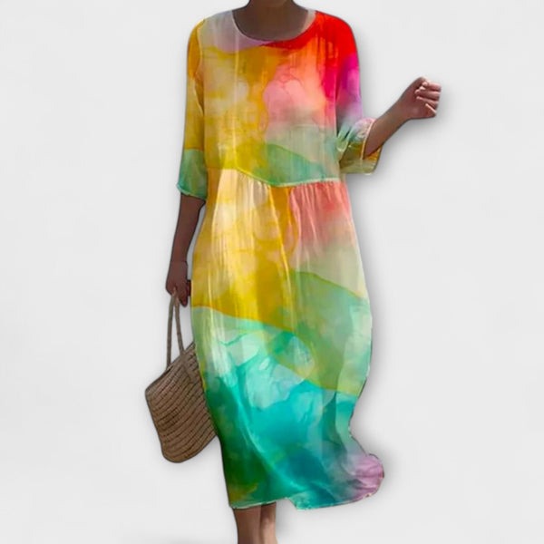 Miranda - Robe longue florale élégante