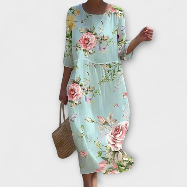 Miranda - Robe longue florale élégante