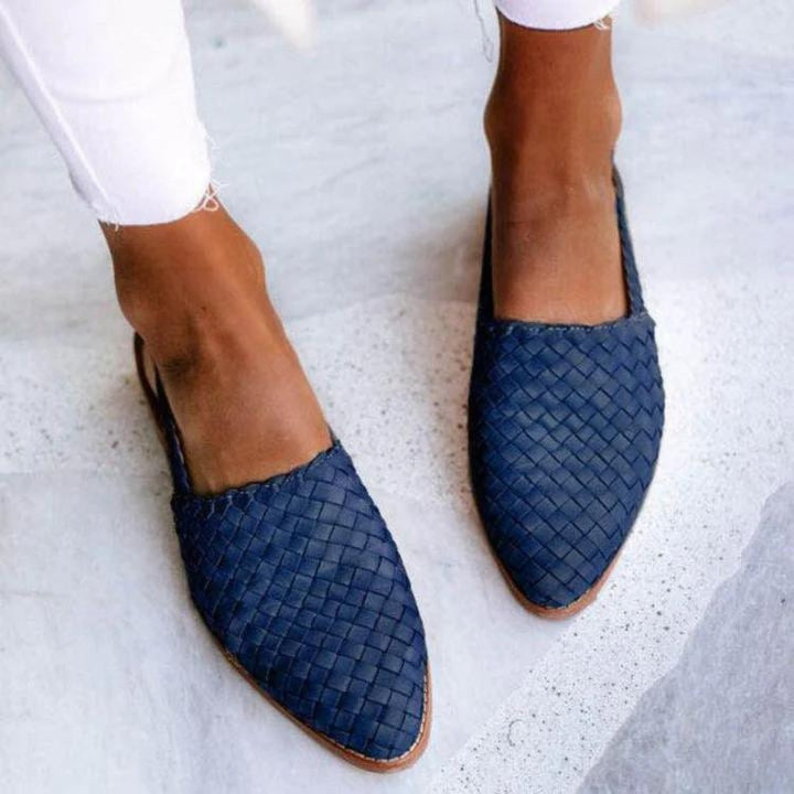 Chic Stoff-Pumps mit Fersenriemen