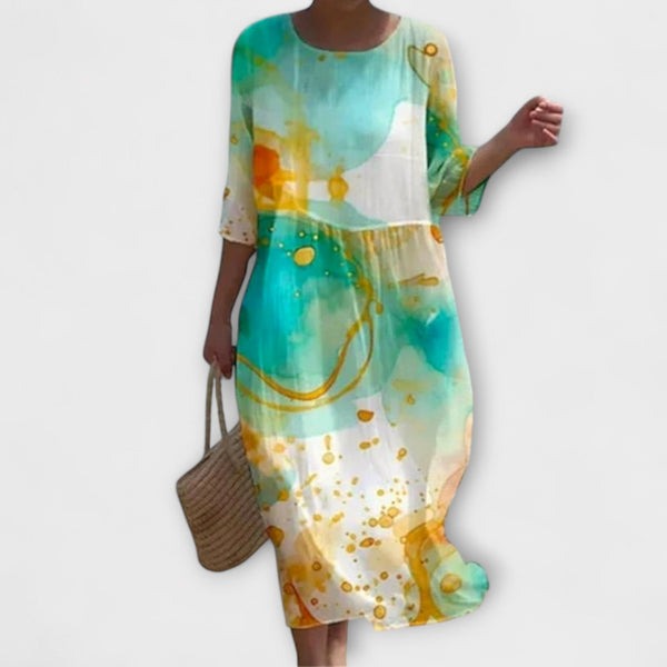 Miranda - Robe longue florale élégante