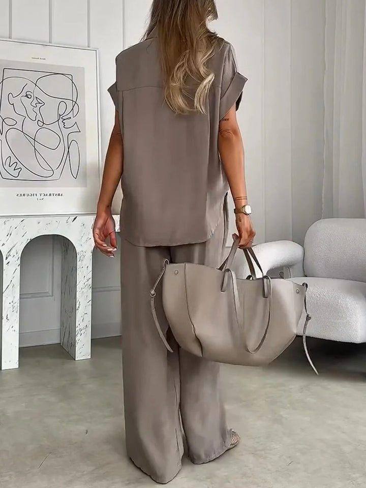Ensemble chemise et pantalon décontractés
