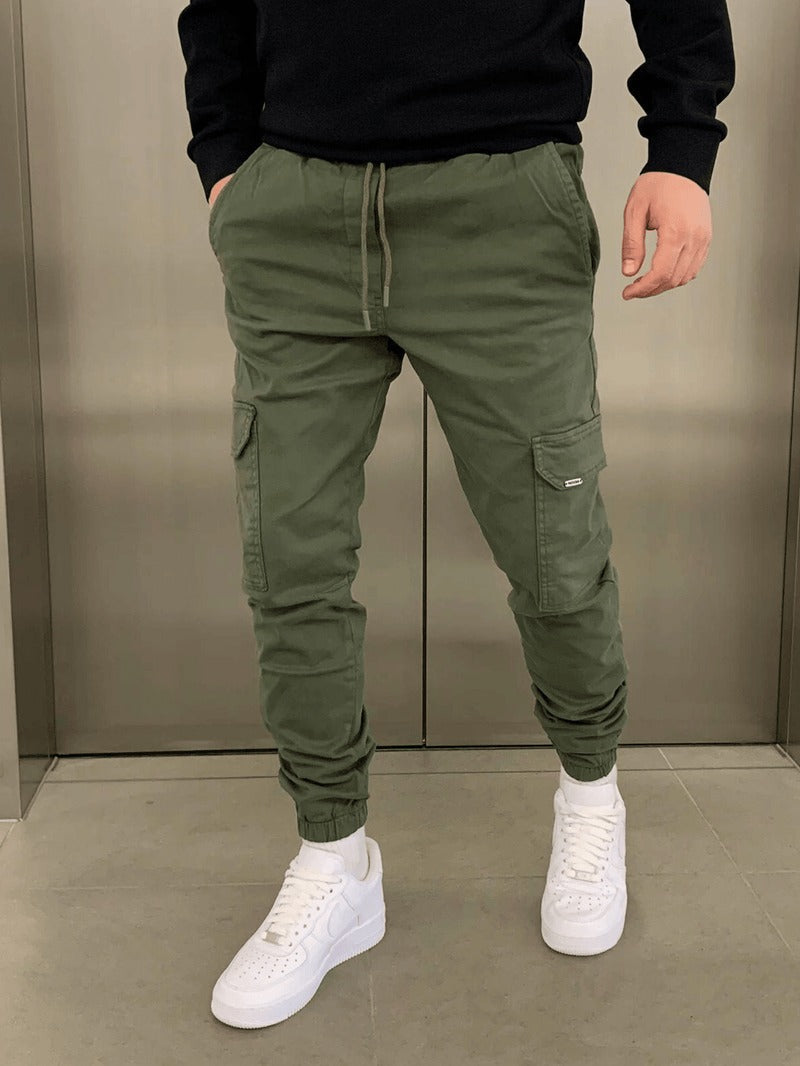 Livio Milano® | Pantaloni cargo jogger aderenti