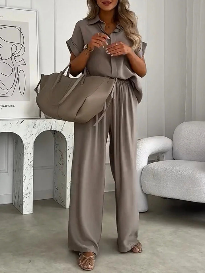 Ensemble chemise et pantalon décontractés