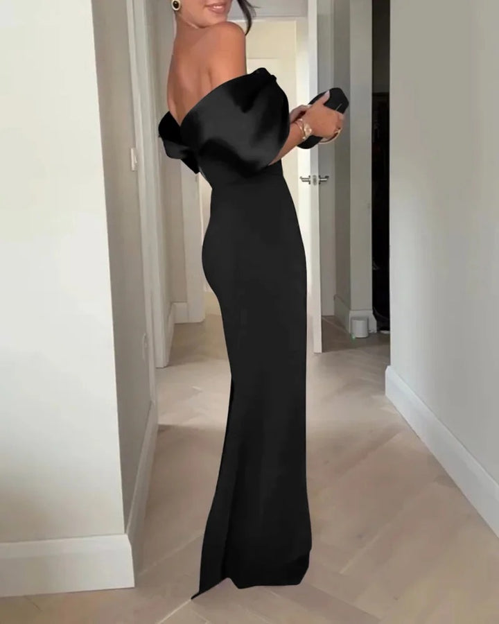 Abito da sera elegante a spalle scoperte