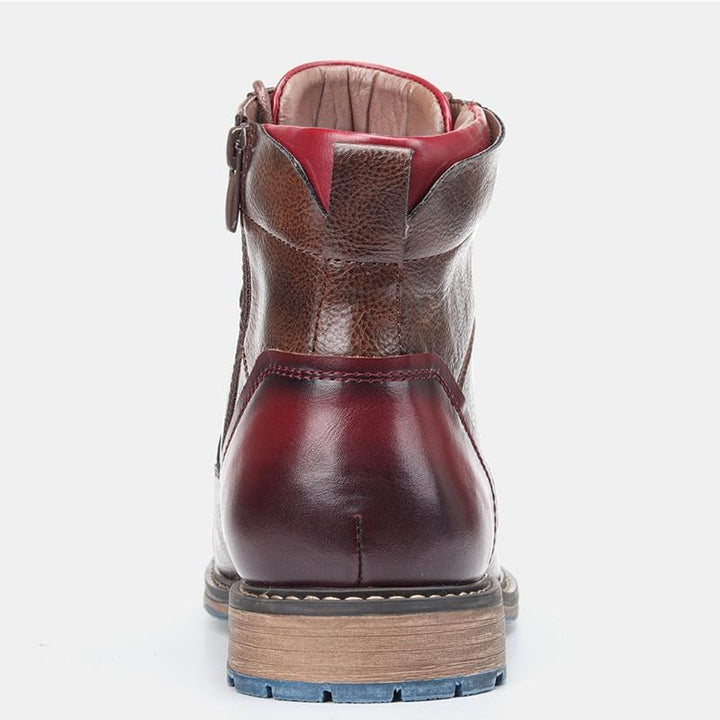 100% leather Oxford boots