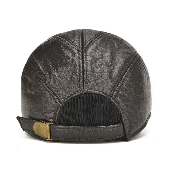Casquette mixte en cuir authentique