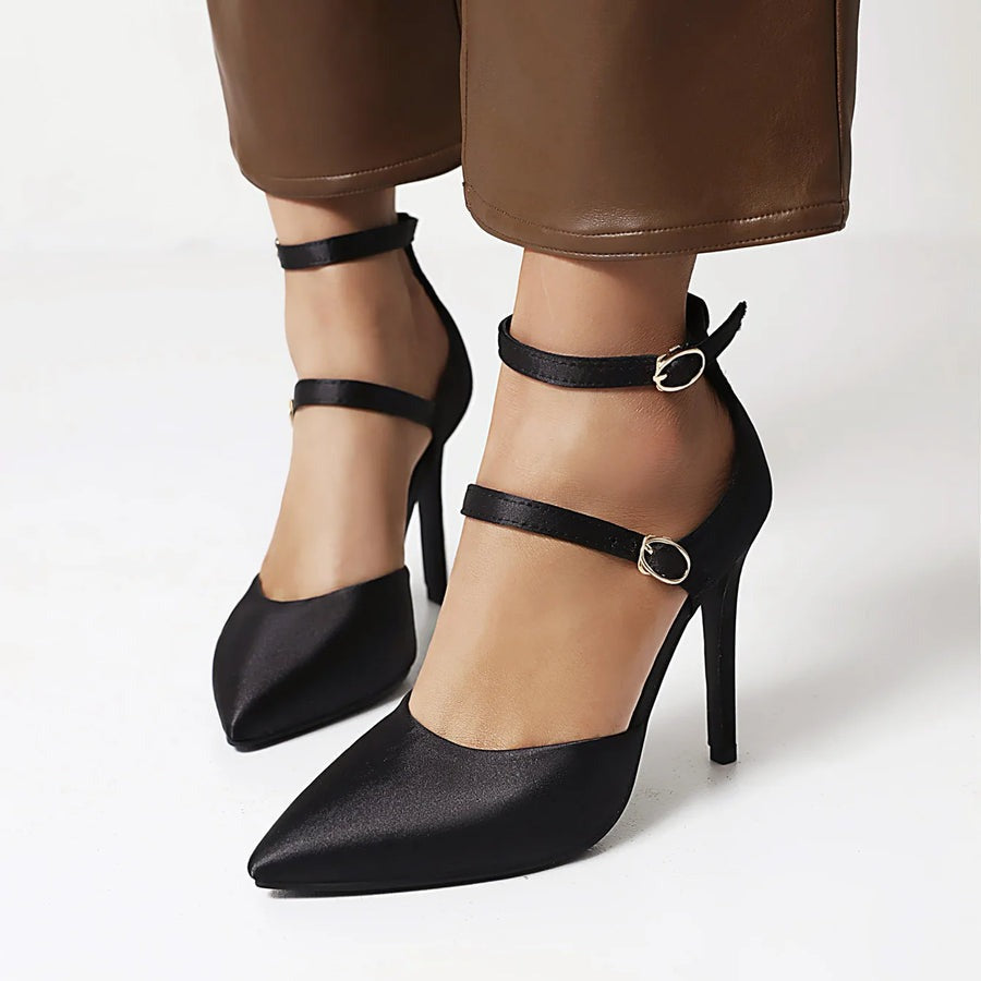 Escarpins en satin