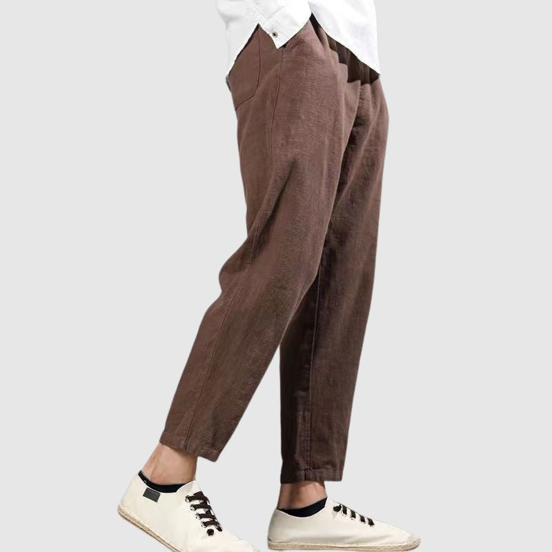 Pantalon en lin Harbor de Lorenzo Vitali