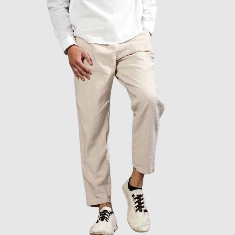 Pantalon en lin Harbor de Lorenzo Vitali