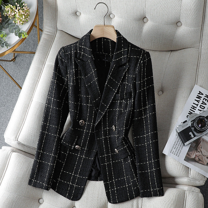 BLAZER À CARREAUX CELINA