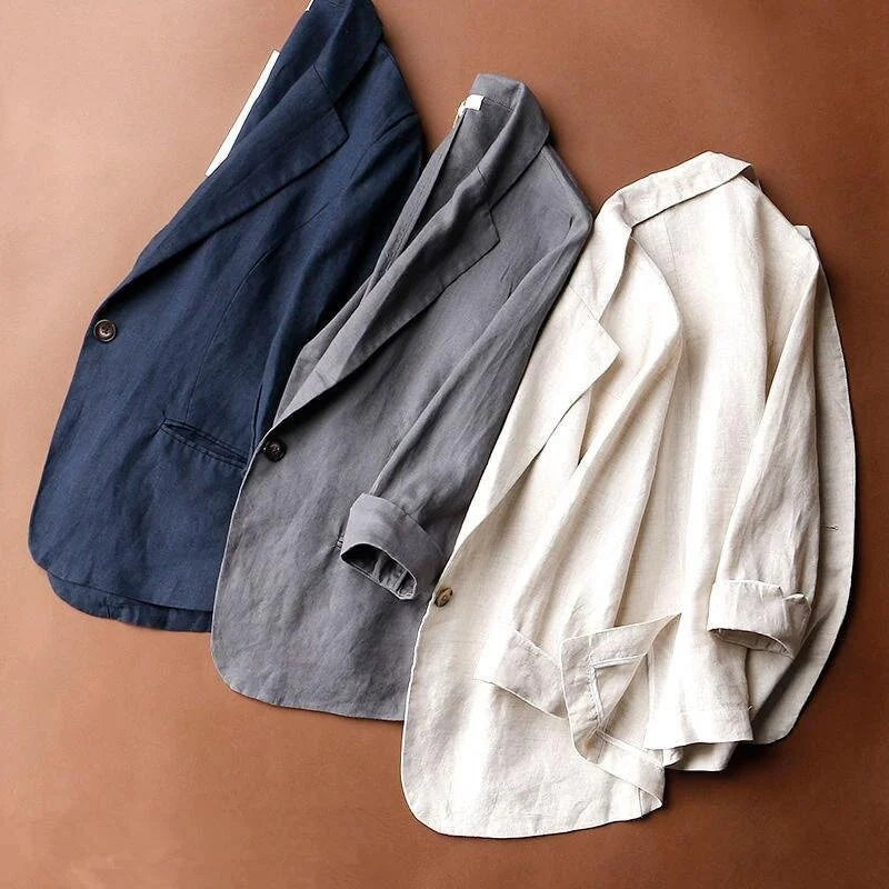 BLAZER EN LIN ALENA