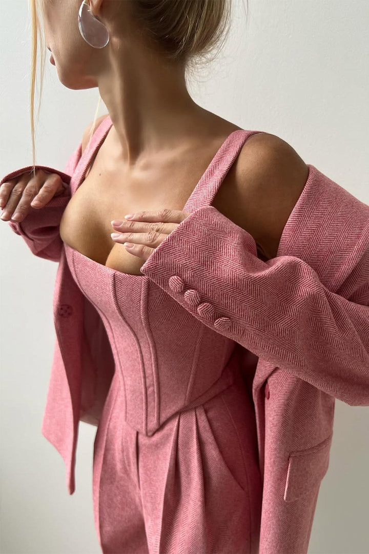 Dolce™ - Completo tre pezzi con blazer doppiopetto