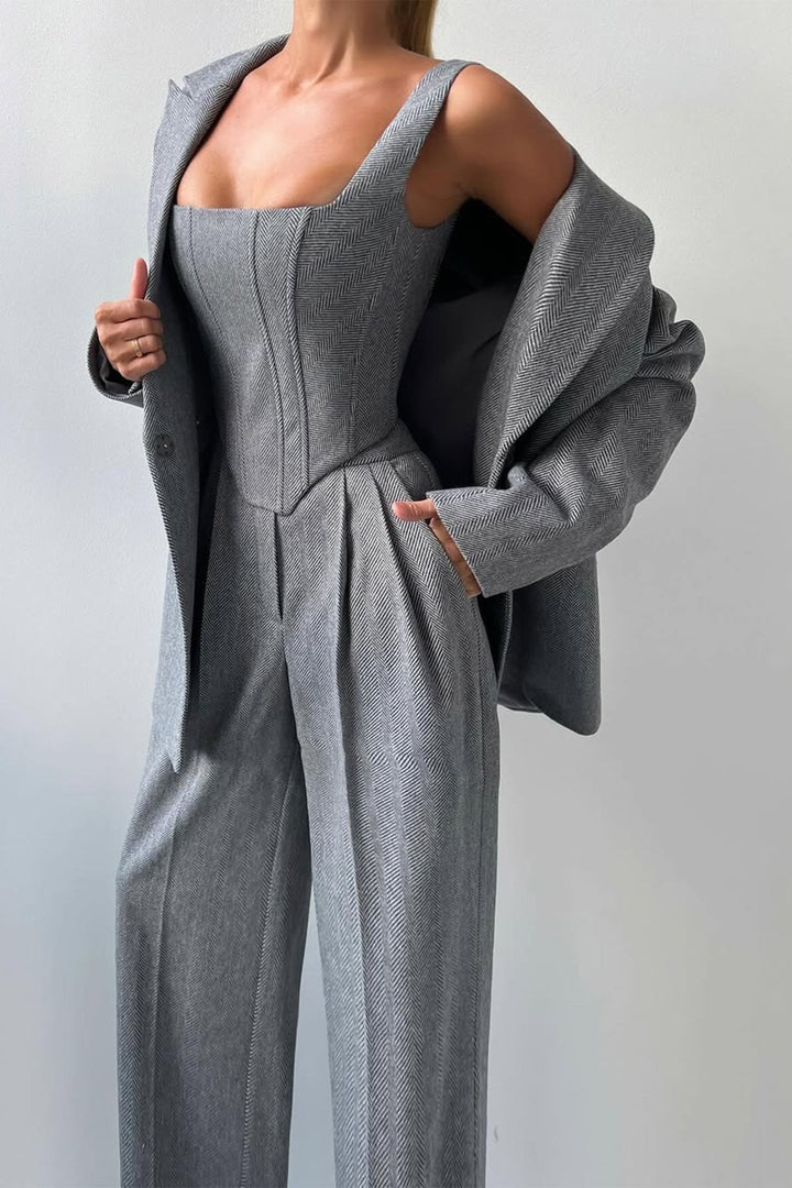 Dolce™ - Completo tre pezzi con blazer doppiopetto