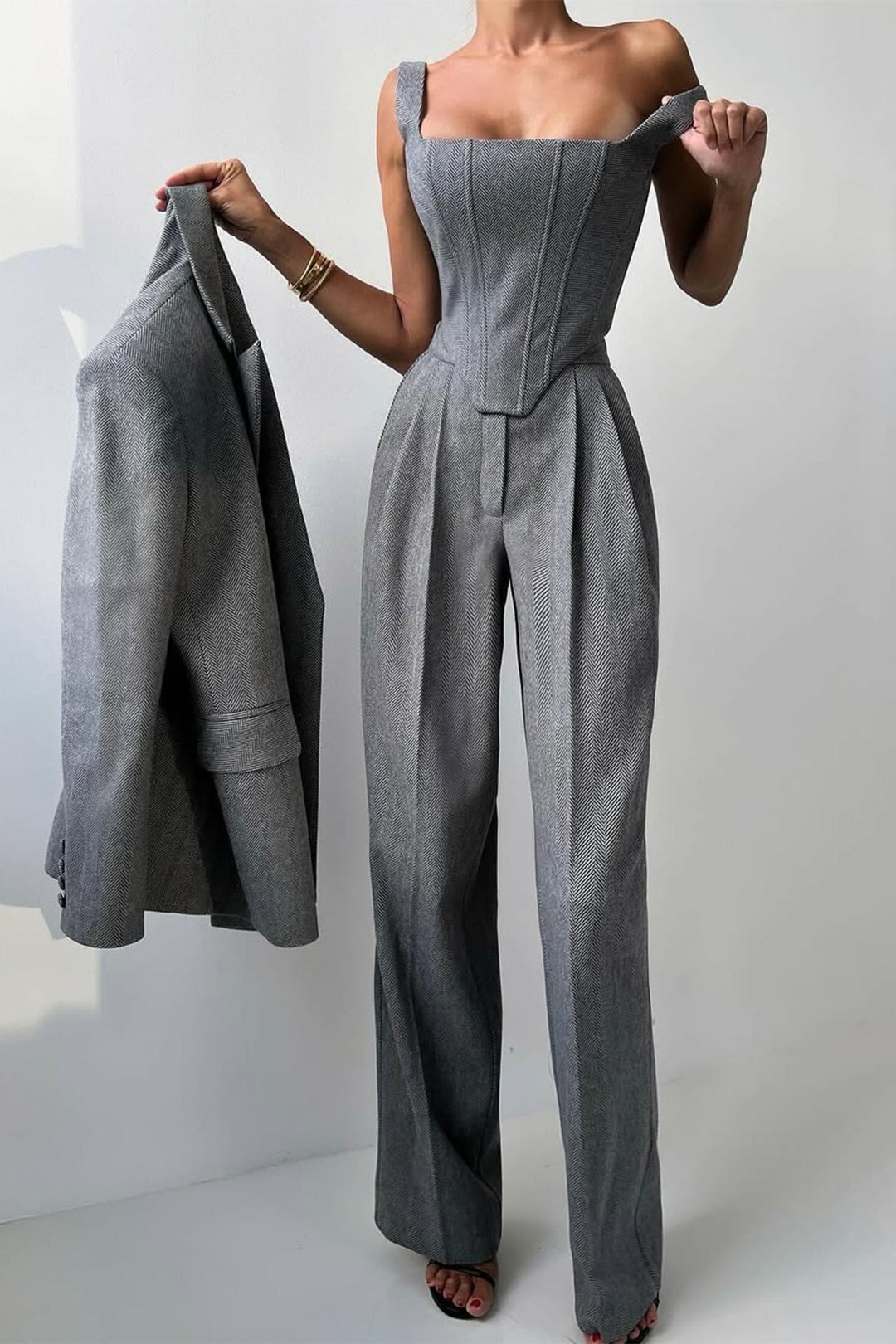 Dolce™ - Completo tre pezzi con blazer doppiopetto