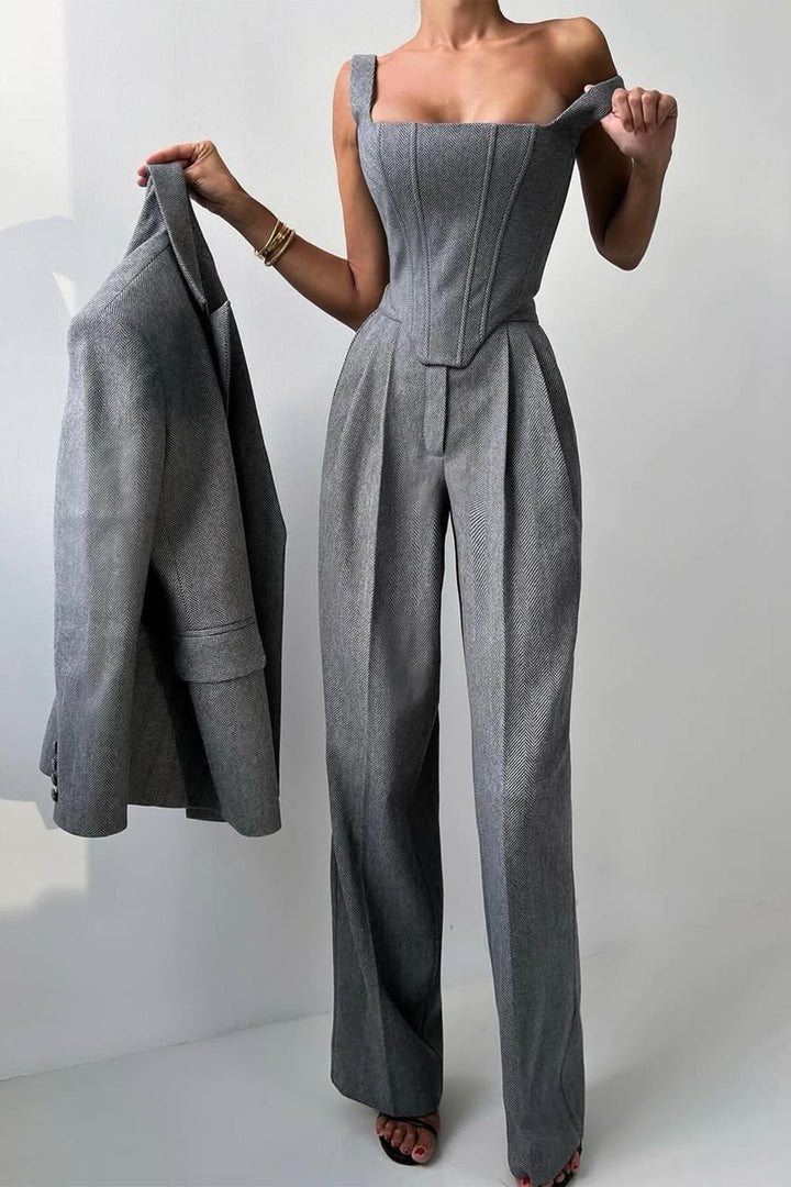Dolce™ - Completo tre pezzi con blazer doppiopetto