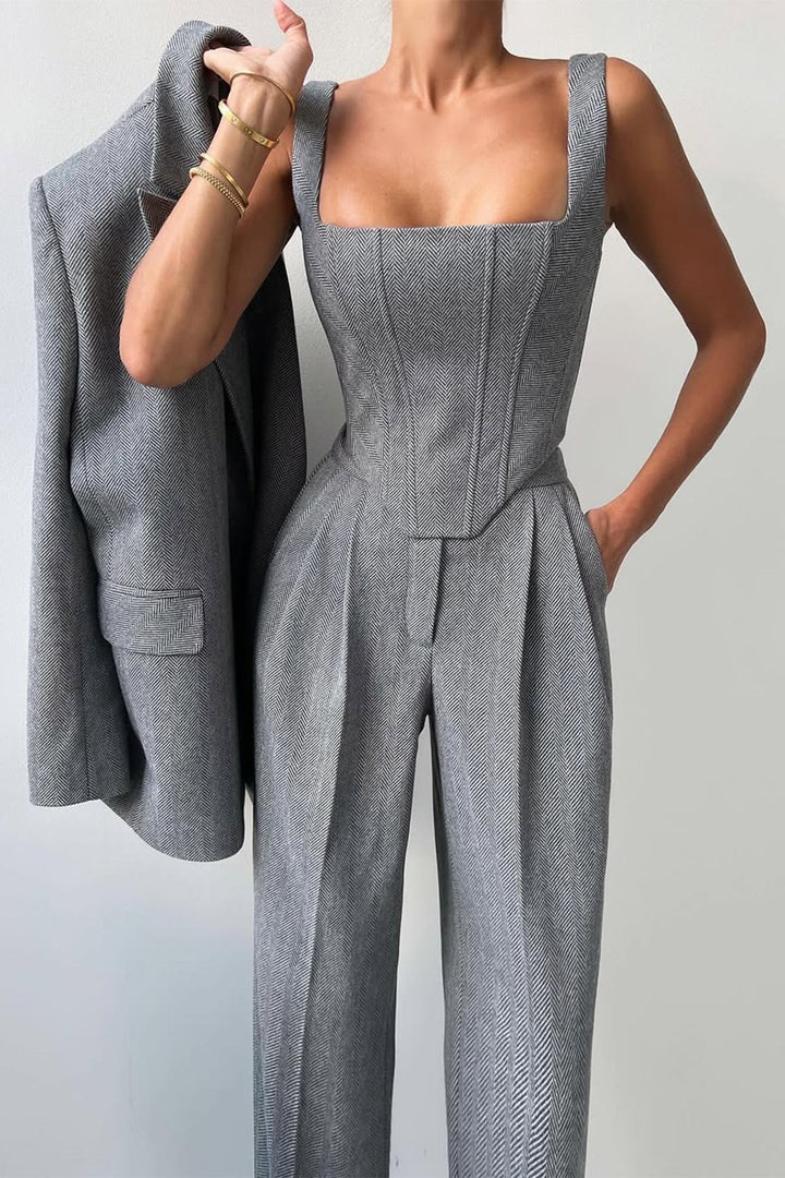 Dolce™ - Completo tre pezzi con blazer doppiopetto