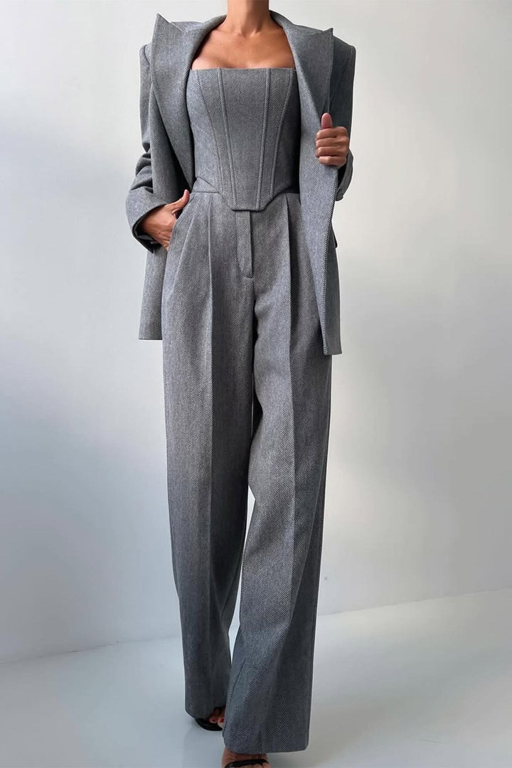 Dolce™ - Completo tre pezzi con blazer doppiopetto
