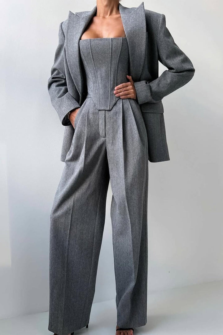 Dolce™ - Completo tre pezzi con blazer doppiopetto