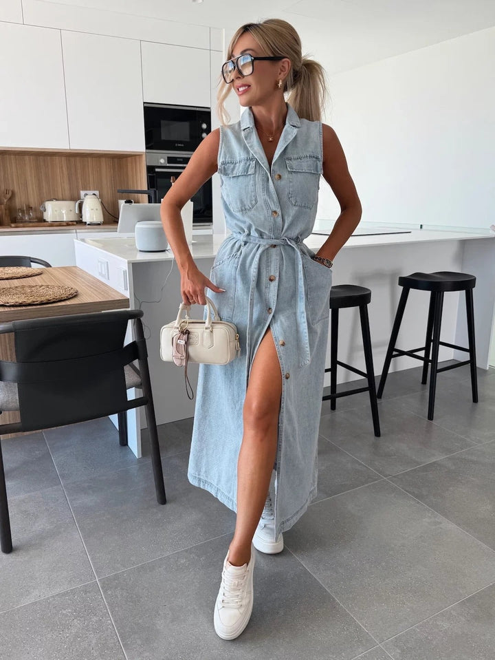Luisa | Abito lungo in denim