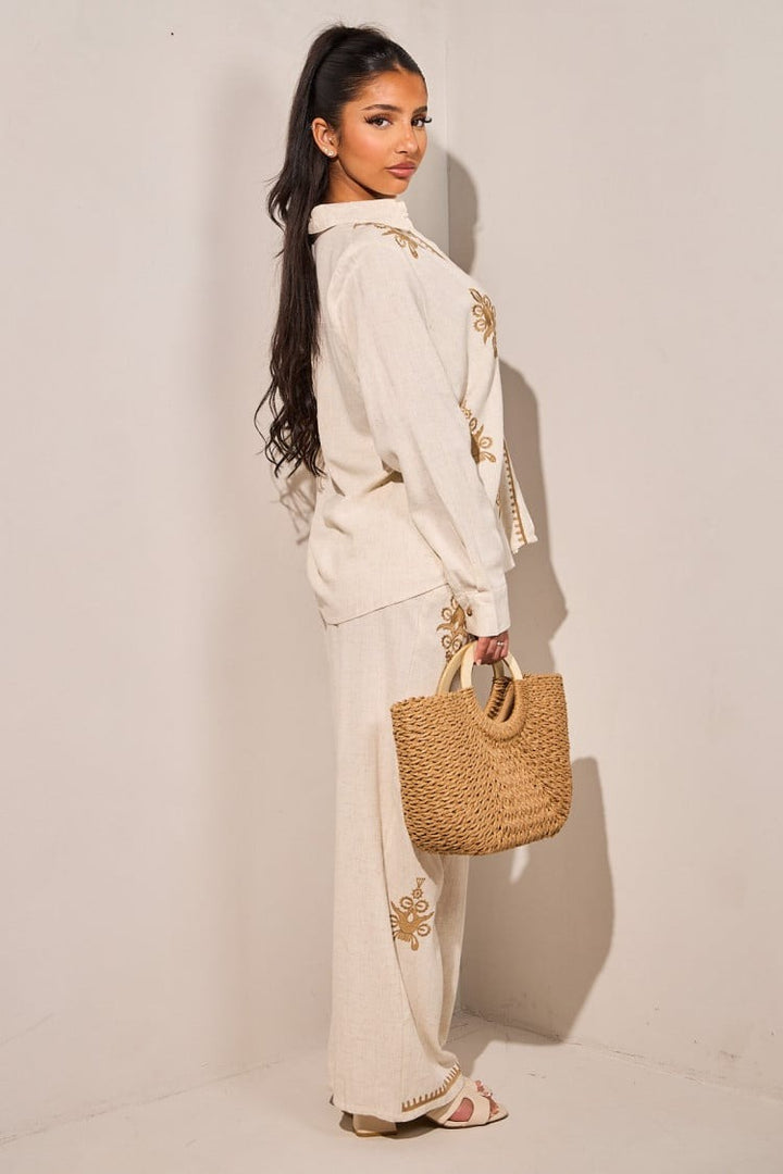 Leinen-Set im Boho-Look mit Muster