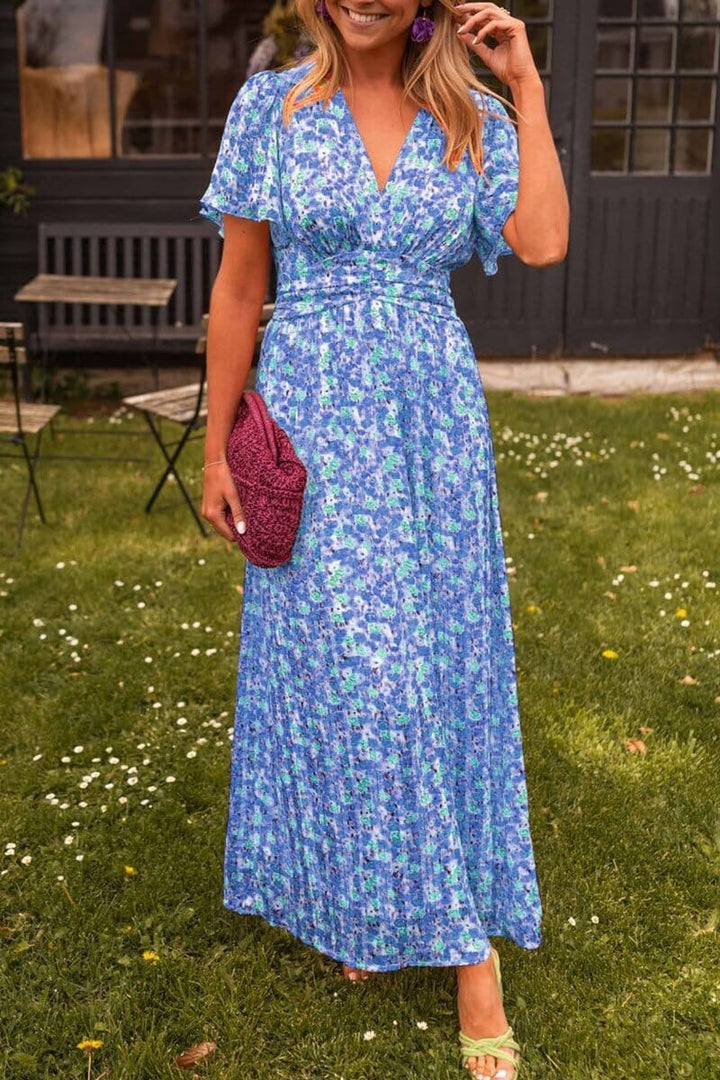 Sandra™ | Robe longue élégante à col en V