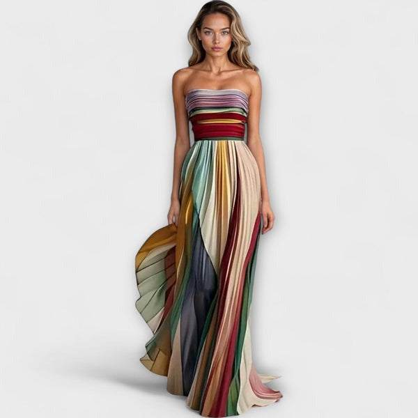 Flora - Robe colorée sans manches