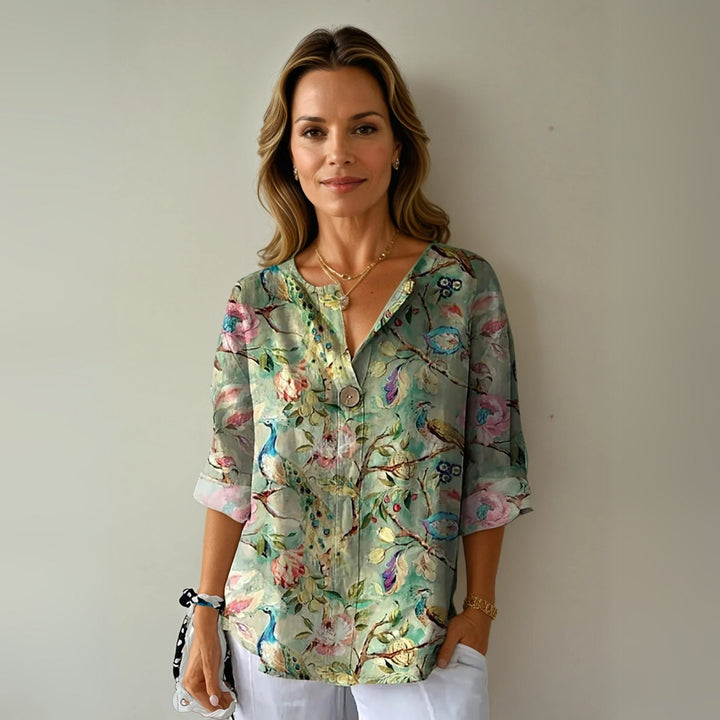 Arlène | Chemisier à motif floral