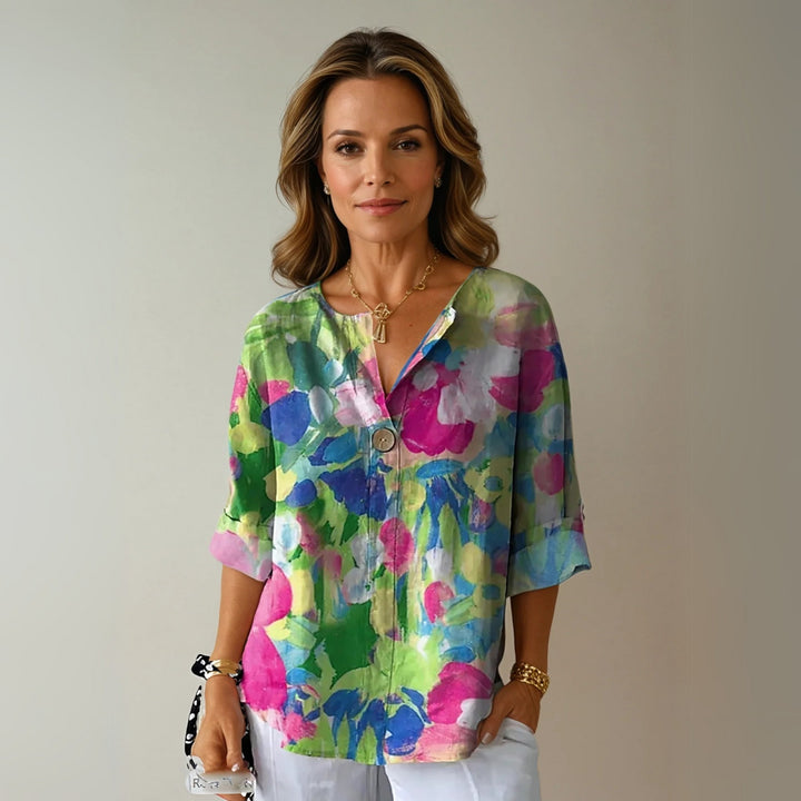 Arlène | Chemisier à motif floral